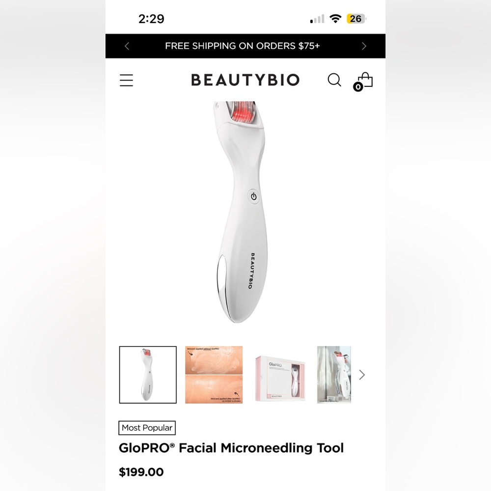 GloPRO Facial Microneedling Tool -